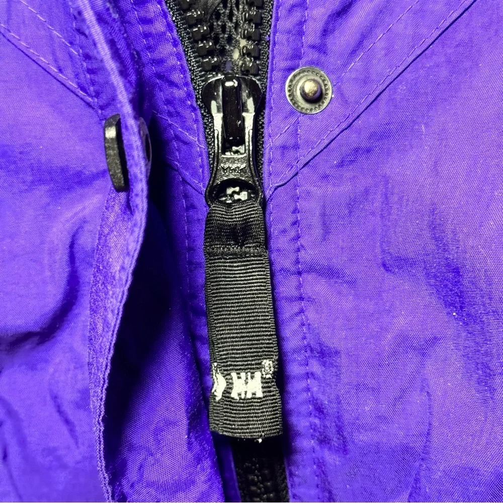 Vintage Helly Hansen Ski Jacket Purple Black Helly Tech 90s Gorpcore Men/Unisex - Picture 8 of 12